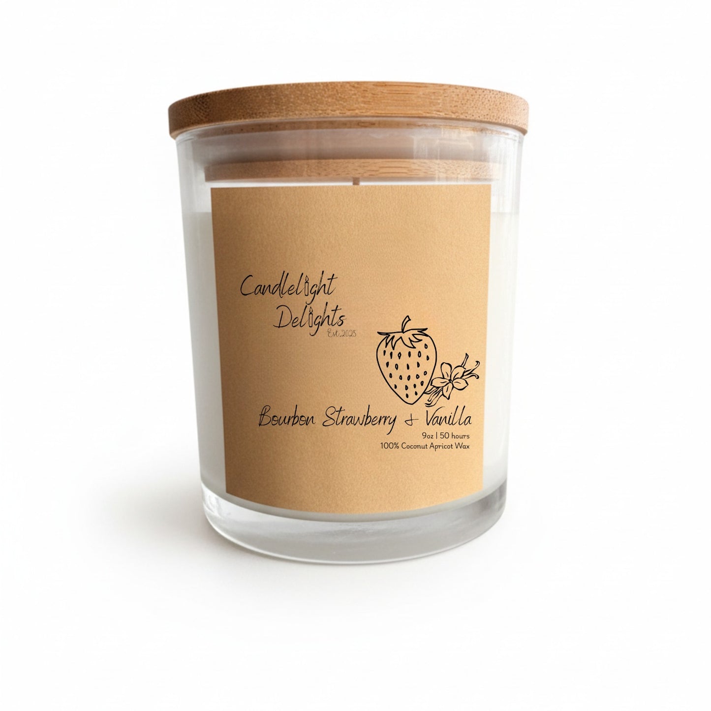 (NEW) Candlelight Delights Signatures Bourbon Strawberry & Vanilla