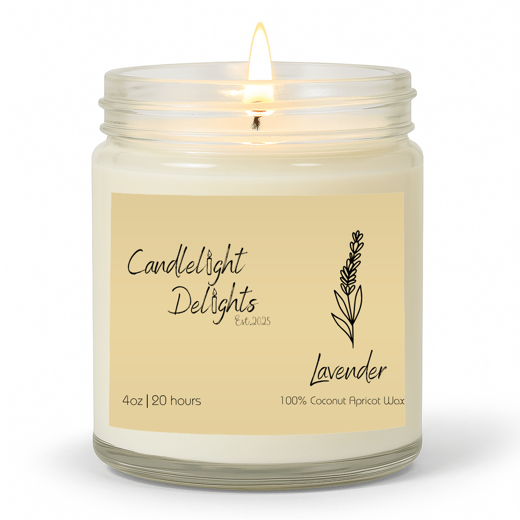 (NEW) Lavender 4oz - Candlelight Delights