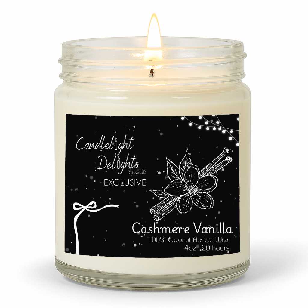 (PRE ORDER) Candlelight Delights Exclusive Cashmere Vanilla 4oz - Candlelight Delights