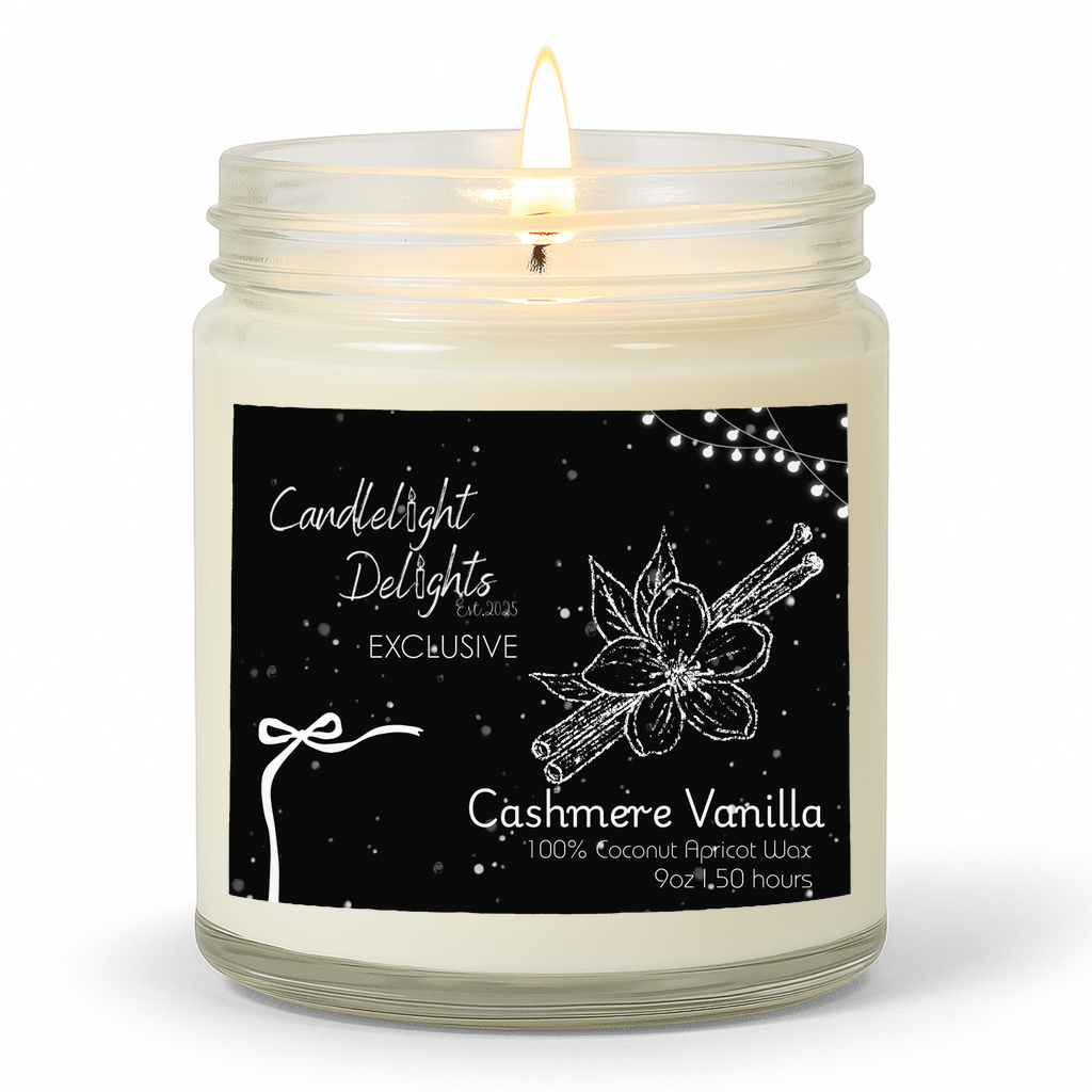 (PRE ORDER) Candlelight Delights Exclusive Cashmere Vanilla 9oz - Candlelight Delights