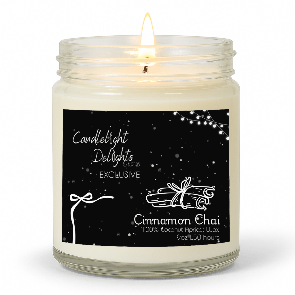 (PRE ORDER) Candlelight Delights Exclusive Cinnamon Chai 9oz - Candlelight Delights