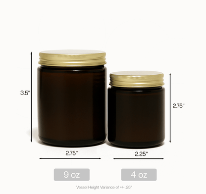 Pumpkin Spice 4oz Amber Jar (Limited Edition) - Candlelight Delights